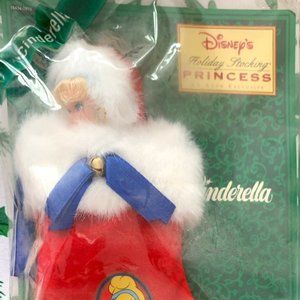 DISNEY Princess CINDERELLA Holiday Stocking Avon Exclusive 7" Doll Mattel NEW
